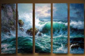  panel painting - agp171 panel group seascape